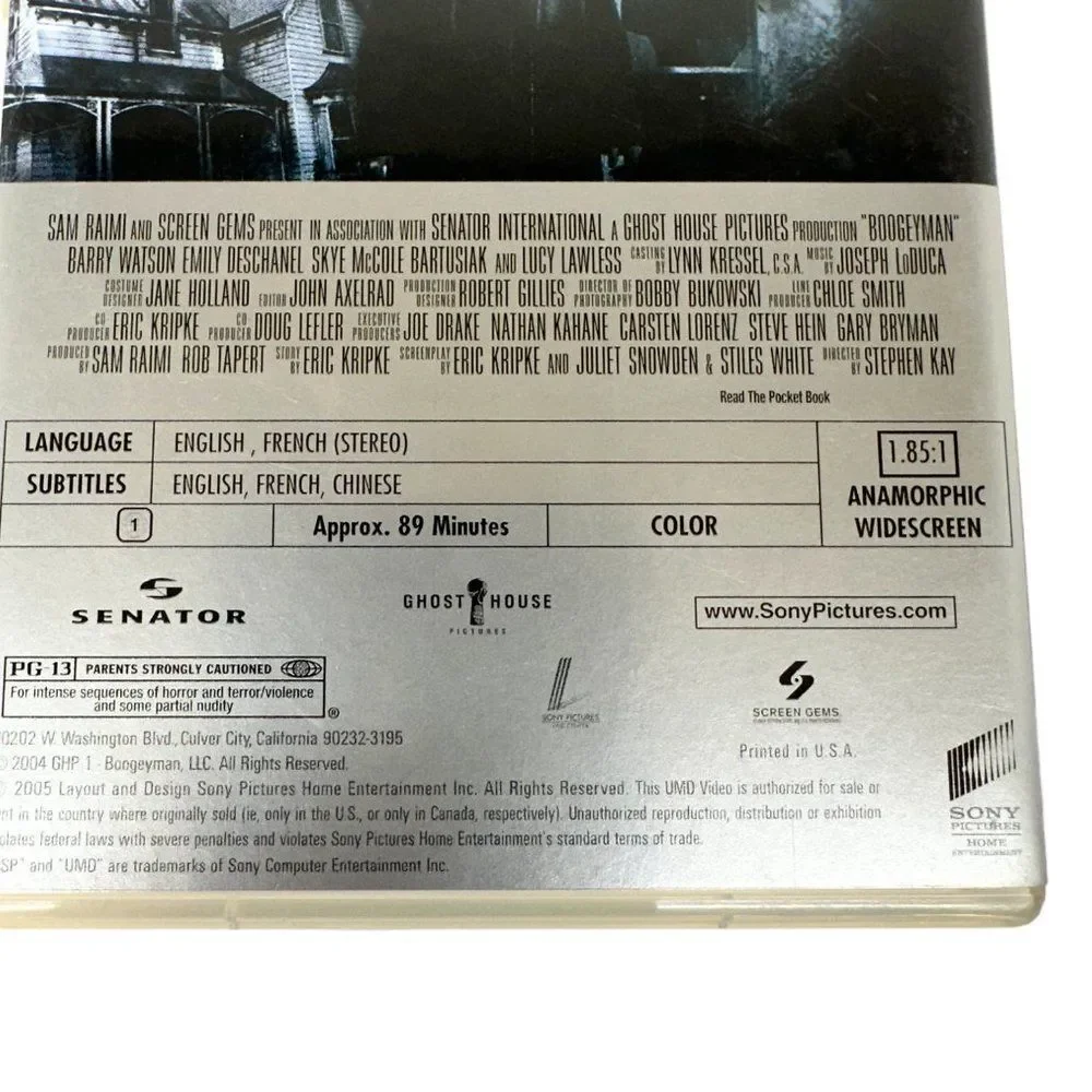 Sony PSP Boogeyman UMD Movie